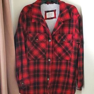 Plaid Sherpa Lined Shacket
